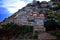 Positano houses evening