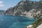 Positano landscape amalfi coast italy