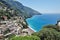 Positano panoramic view in a summer day, Amalfi coast, Italy