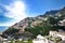 Positano panoramic view in a summer day, Amalfi coast, Italy