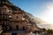 Positano - Scenic morning view of Santa Maria Assunta in coastal town Positano at Amalfi coast