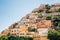 Positano town colorful buildings in Italy