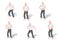 Positions of gymnastics a chi kung