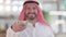 Positive Arab Businessman Offering Dollars, Investment