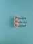 Positive behavior support symbol. Concept words Positive behavior support on wooden cubes