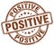 positive brown stamp