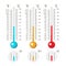 Positive and Negative One and Zero Degrees of Celsius