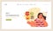 Positive psychology web banner or landing page. Positive thinking