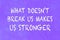 Positive quote on purple painted concrete textured abstract back