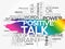 POSITIVE TALK word cloud collage