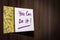 Positive text for life, You can do it text in sticky notes