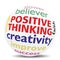 POSITIVE THINKING - wordcloud - SPHERE