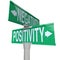 Positivity vs Negativity - Two-Way Street Sign