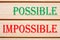 Possible and Impossible