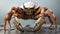 Post-apocalyptic 3d Remodeled Crab With Exaggerated Poses And Strong Facial Expression