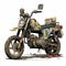 Post-apocalyptic Moped Illustration With Realistic Color Schemes