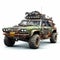 Post-apocalyptic Off Road Vehicle: 3d Apocalyptic Car On Isolated Background