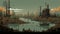 Post-apocalyptic Wetland In 16-bit Pixel Art Style