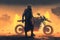 in a post-apocalyptic world where gasoline is scarce, a lone biker rides his heavily-modified motorcycle through the