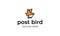 post bird logo design vector