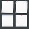 Post blank sticky paper sheet vector