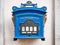 Post box, blue, German