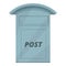 Post box icon cartoon vector. Carrier moving