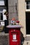 Post boxes summer carnival Dartmoor town of Moretonhampstead Devon England