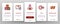 Post Company Onboarding Icons Set Vector