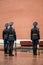 Post honor guard at the Eternal Flame in Moscow at the Tomb of the Unknown Soldier (Post number 1) in the