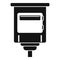Post mailbox icon, simple style
