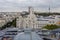 The post office building in Plaza de Cibeles Square in Madrid Spain