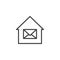 Post office outline icon