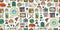 Post Office. Seamless Pattern for your design