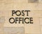 Post Office Sign in Shaftesbury in Dorset, UK
