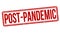 Post-pandemic grunge rubber stamp