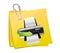 Post printer illustration design