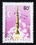 Post stamp Magyar, Hungary, 1965, Rocket and earth, atmospheric research