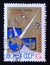 Post stamp Soviet Union, 1966, Soviet telecommunications satellite Molniya-1