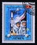 Post stamp Yemen, 1969, History of outer space exploration, Gemini 10