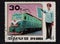 Post stamps printed in DPR Korea in 1987 dedicated electric trains and conductor