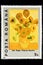 Postage stamp from 1990: Sunflowers in French Tournesols by the Dutch artist Vincent van Gogh