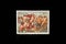 Postage stamp from the 70s: detail of The Triumph of Galatea by the Italian painter Raphael