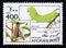 Postage stamp Afghanistan, 1996. Privet Hawkmoth Sphinx ligustri butterfly