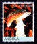 Postage stamp Angola, 2000. Autumn mushroom