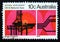 Postage stamp Australia, 1970. Oil Rig, Oil and Natural Gas Pipelines