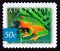 Postage stamp Australia, 2003. Orange thighed Tree Frog Litoria xanthomera