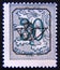 Postage stamp Belgium, 1967, Number on Heraldic Lion