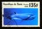 Postage stamp Benin 1996. Risso`s Dolphin Grampus griseus