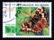 Postage stamp Benin 1998. Speckled Wood Pararge aegeria butterfly